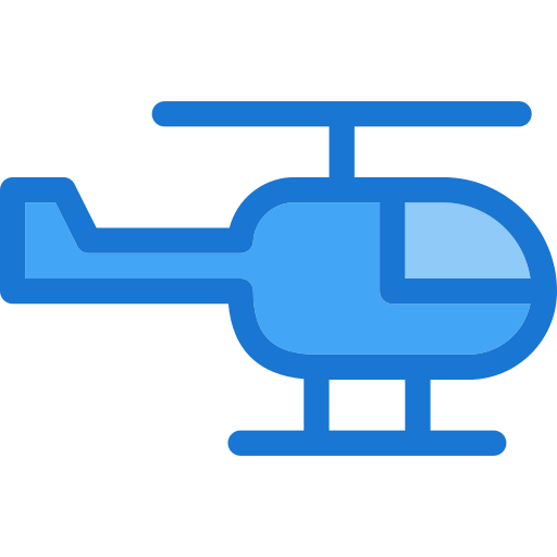 helikopter Deemak Daksina Blue icoon