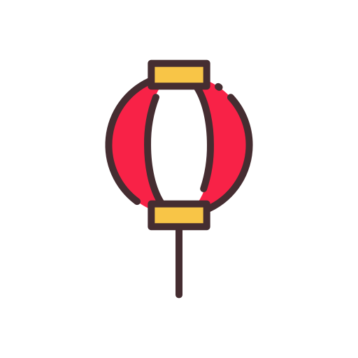 lámpara japonesa Good Ware Lineal Color icono