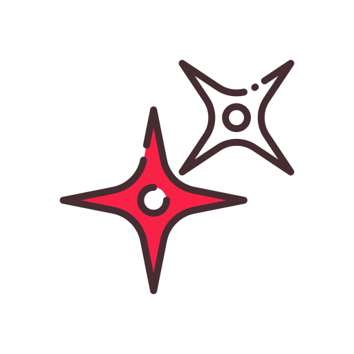 shuriken Good Ware Lineal Color icon