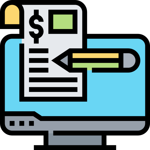 Invoice Meticulous Lineal Color icon