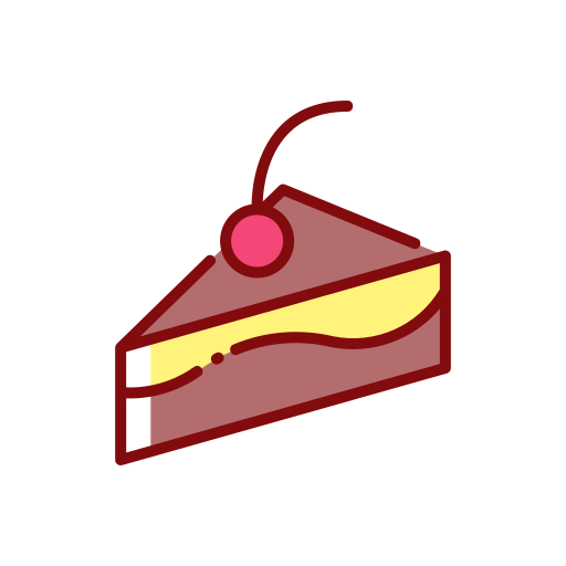 Rebanada de la torta Good Ware Lineal Color icono