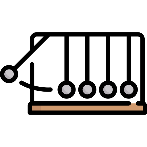 Péndulo de newton Special Lineal color icono