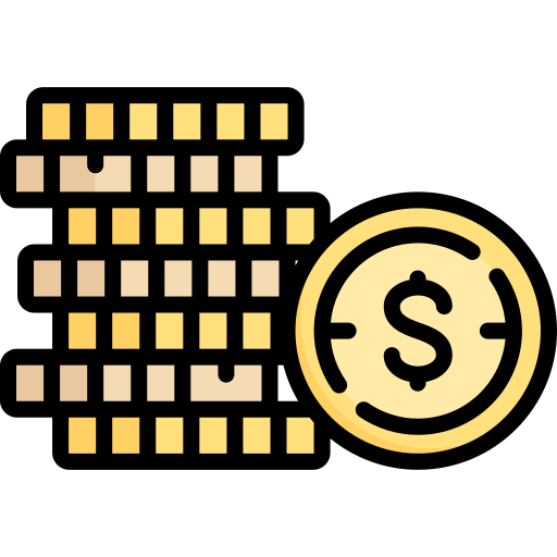 Moneda Special Lineal color icono