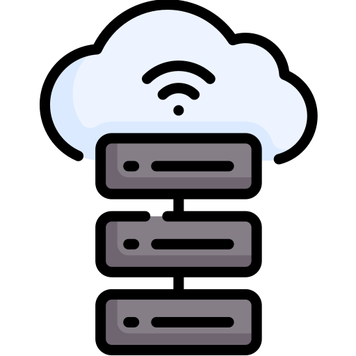 La computación en nube Special Lineal color icono
