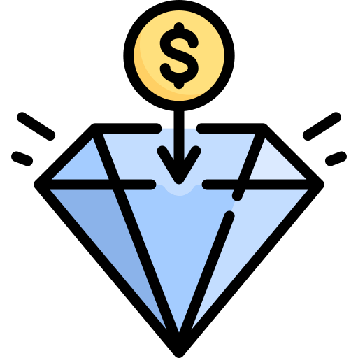 Diamante Special Lineal color icono