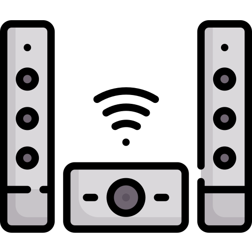 오디오 시스템 Special Lineal color icon