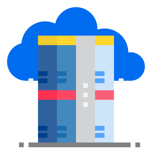 Облачный сервер srip Flat иконка