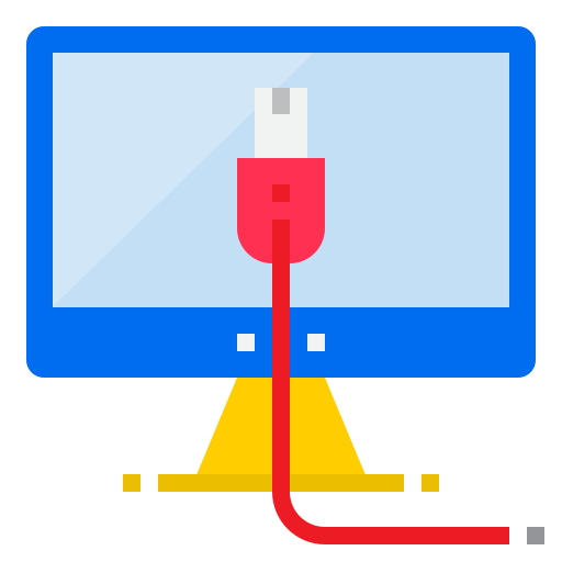 コンピューター srip Flat icon