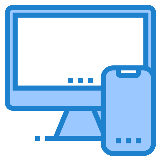 computer srip Blue icoon