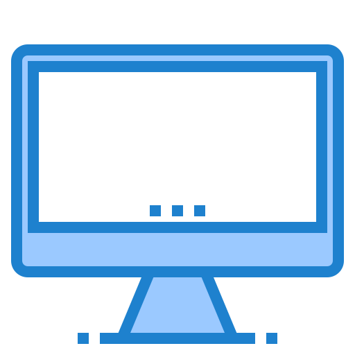 Computer srip Blue icon