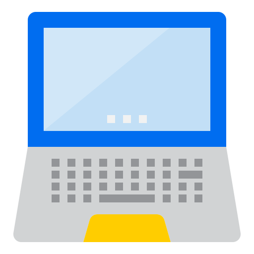 laptop srip Flat icon