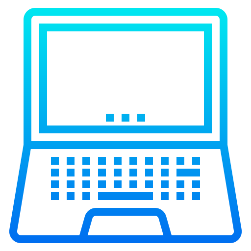 Laptop srip Gradient icon