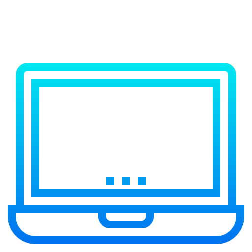 computer portatile srip Gradient icona