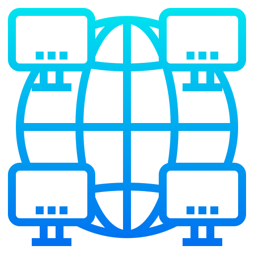 Network srip Gradient icon