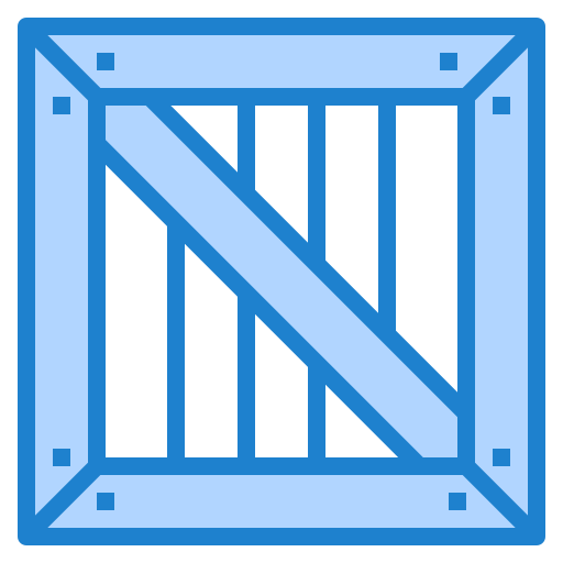 木箱 srip Blue icon