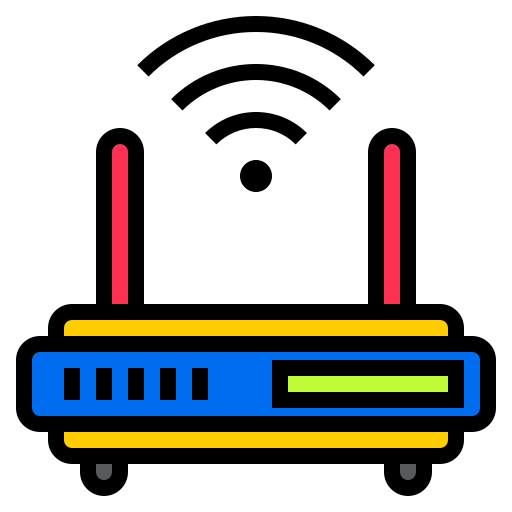 Router srip Lineal Color icon