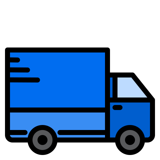 vrachtwagen srip Lineal Color icoon