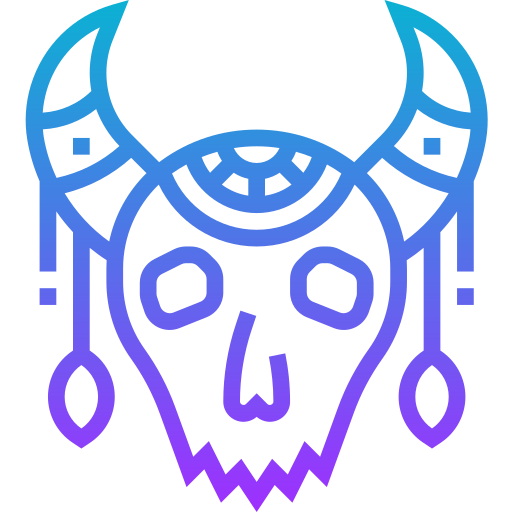 Skull Meticulous Gradient icon