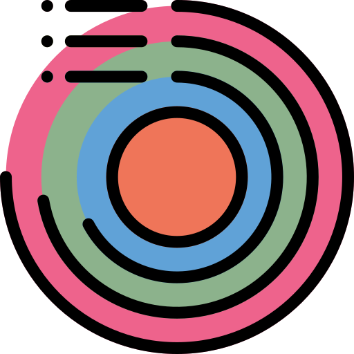 Diagrama Iconixar Lineal Color icono