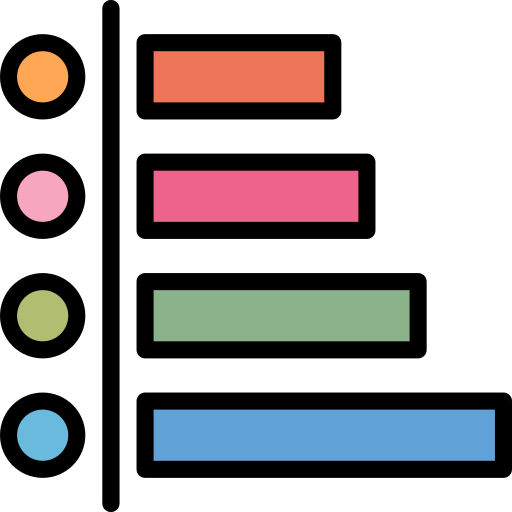Estatisticas Iconixar Lineal Color Ícone