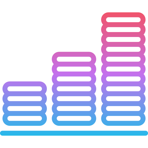 동전 Iconixar Gradient icon