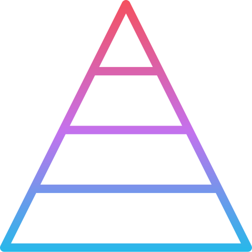 Pirâmide Iconixar Gradient Ícone