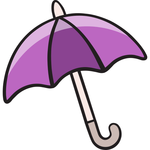 Umbrella Generic color hand-drawn icon