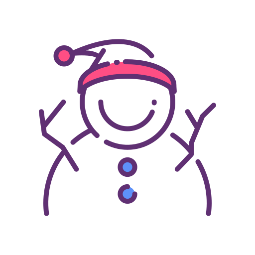 sneeuwman Good Ware Lineal Color icoon