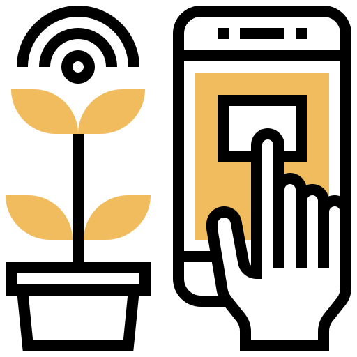 Smart farm Meticulous Yellow shadow icon