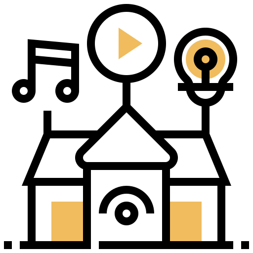 Home automation Meticulous Yellow shadow icon