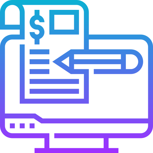 Invoice Meticulous Gradient icon