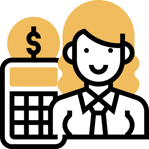 Accountant Meticulous Yellow shadow icon