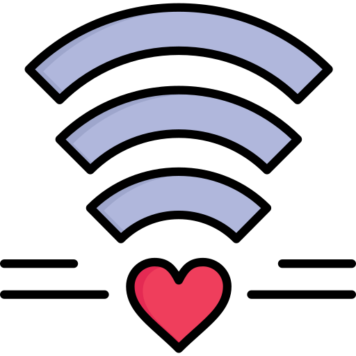 Wifi Flatart Icons Lineal Color icon