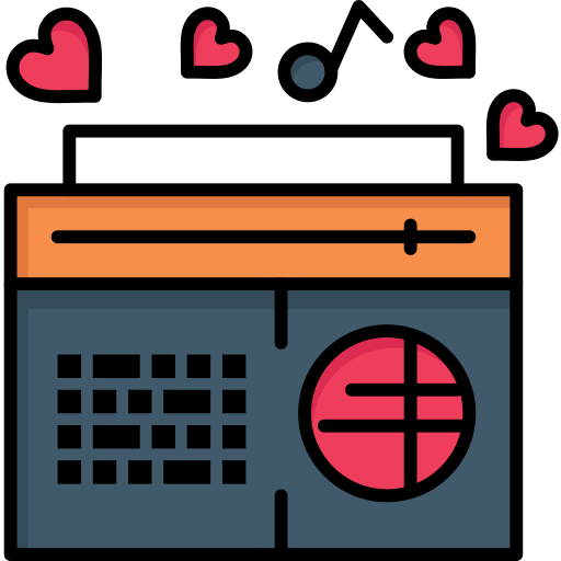 radio Flatart Icons Lineal Color icon
