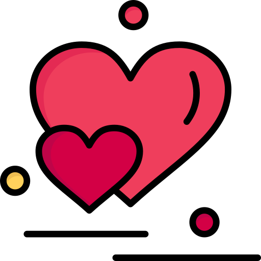 Heart Flatart Icons Lineal Color icon