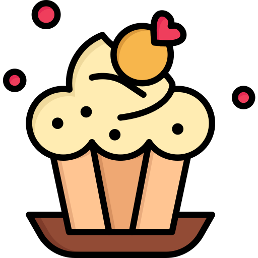 muffin Flatart Icons Lineal Color Icône