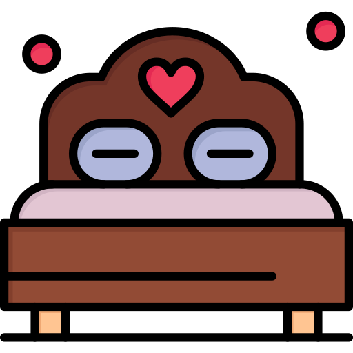 Bed Flatart Icons Lineal Color icon