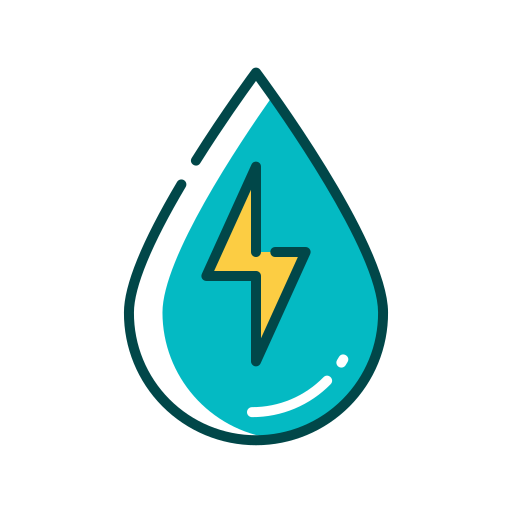 Energía hidroeléctrica Good Ware Lineal Color icono