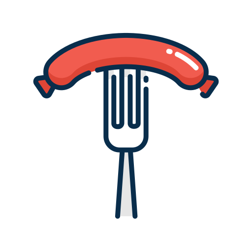 Sausage Good Ware Lineal Color icon