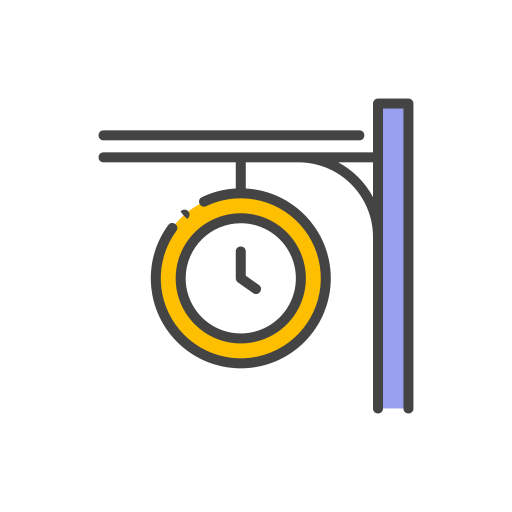 Reloj Good Ware Lineal Color icono
