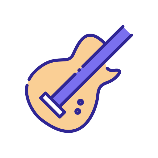Guitarra clásica Good Ware Lineal Color icono