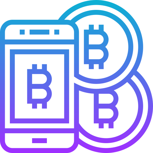 bitcoins Meticulous Gradient icono