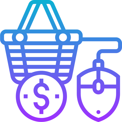 Shopping basket Meticulous Gradient icon