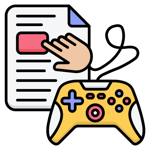 Gaming file Generic color lineal-color icon