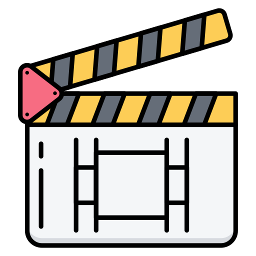 Movie clapper Generic color lineal-color icon