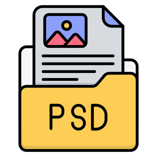 plik psd Generic color lineal-color ikona