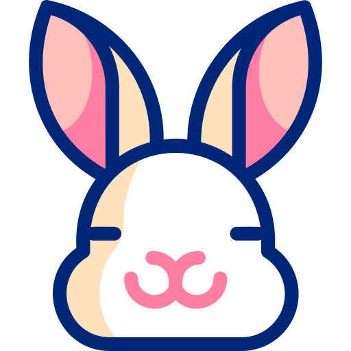 conejo Basic Accent Lineal Color icono