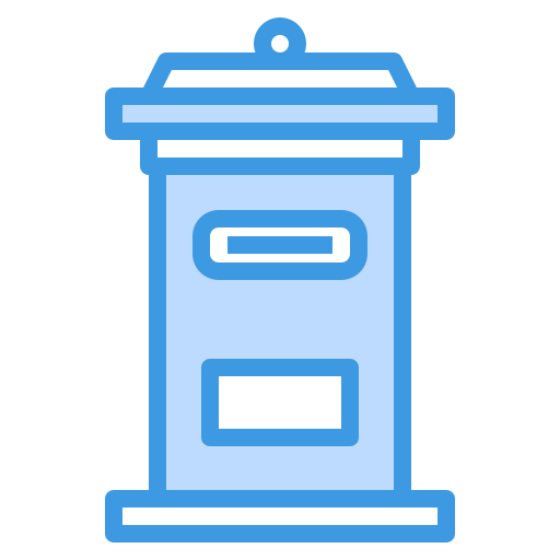 Mail box itim2101 Blue icon