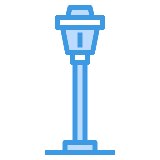 Street light itim2101 Blue icon