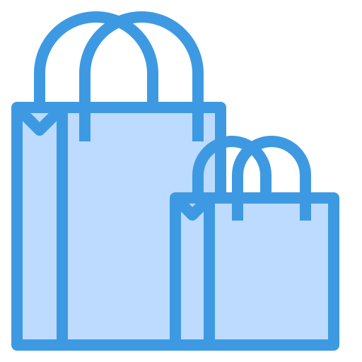 sac de courses itim2101 Blue Icône